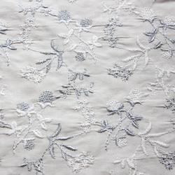 ◇レース半襟・半衿【千日紅】gray 3枚目の画像