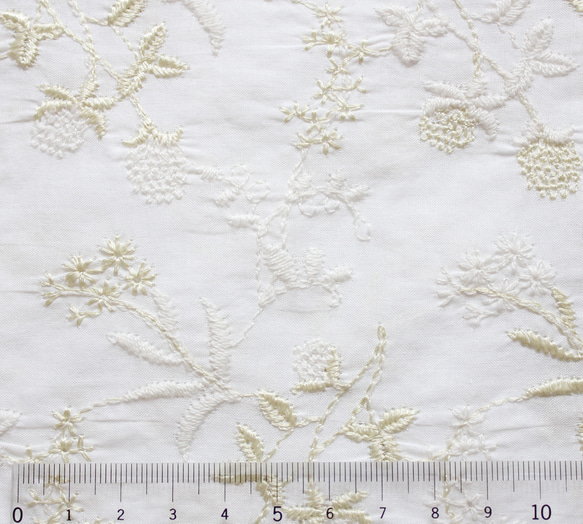 ◇レース半襟・半衿【千日紅】ivory 2枚目の画像