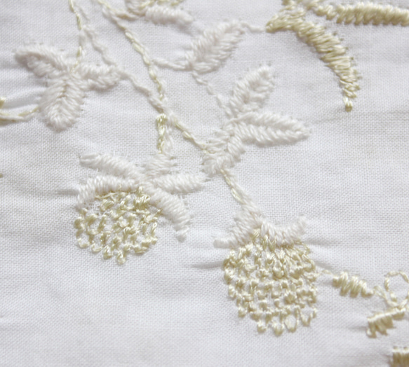 ◇レース半襟・半衿【千日紅】ivory 4枚目の画像