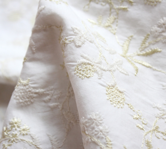 ◇レース半襟・半衿【千日紅】ivory 6枚目の画像