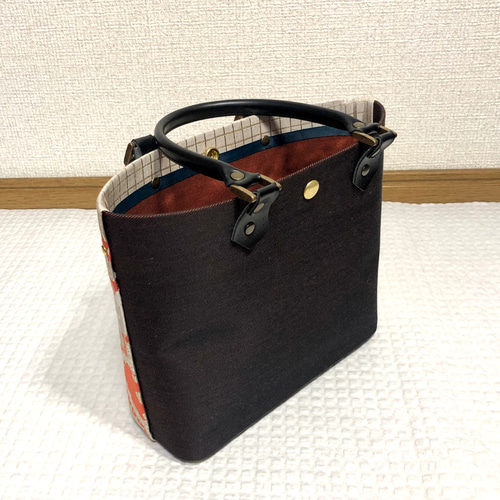 熊手　帯リメイク 帯リメイクスマホショルダーバック肩掛け スマホポシェット