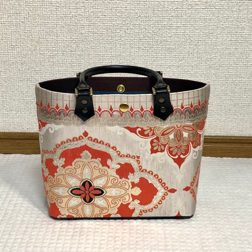帯リメイクbag㊾絹♡一点物♡鞄♡手提げ袋♡現品限り♡オリジナル