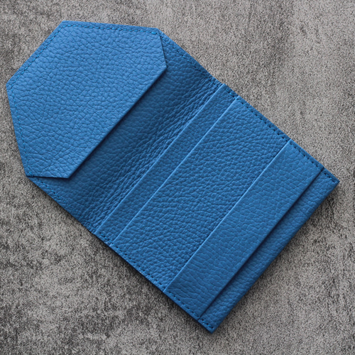 新品未使用☆chi wataミニ財布【シボ革】水色 small wallet【シボ革/ブルー】 三つ折り財布 chi.wata 通販