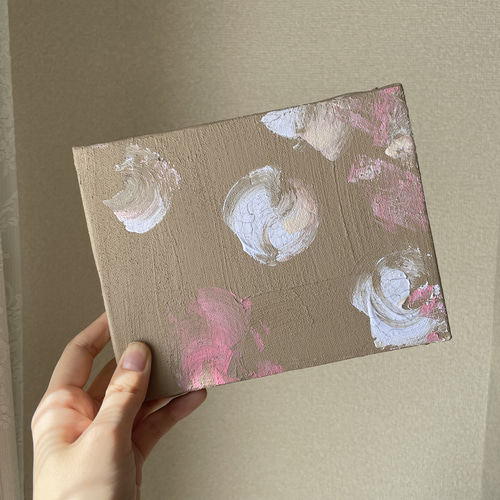 チョコラズベリー味 テクスチャーアート 抽象画 原画 絵画 memerapo