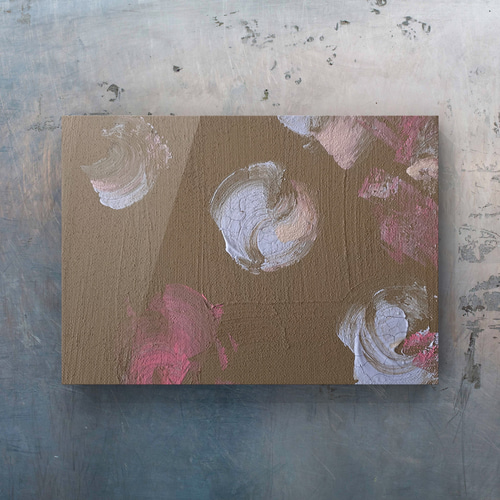 チョコラズベリー味 テクスチャーアート 抽象画 原画 絵画 memerapo