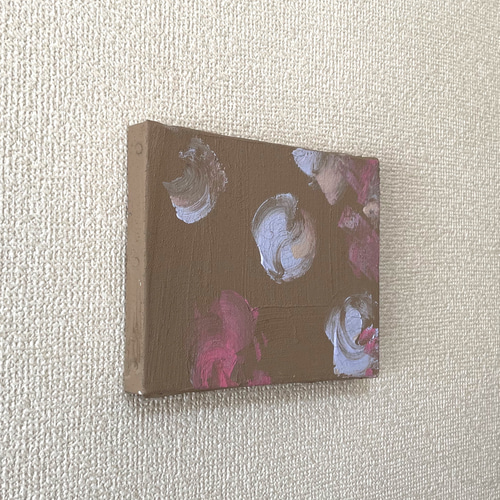 チョコラズベリー味 テクスチャーアート 抽象画 原画 絵画 memerapo