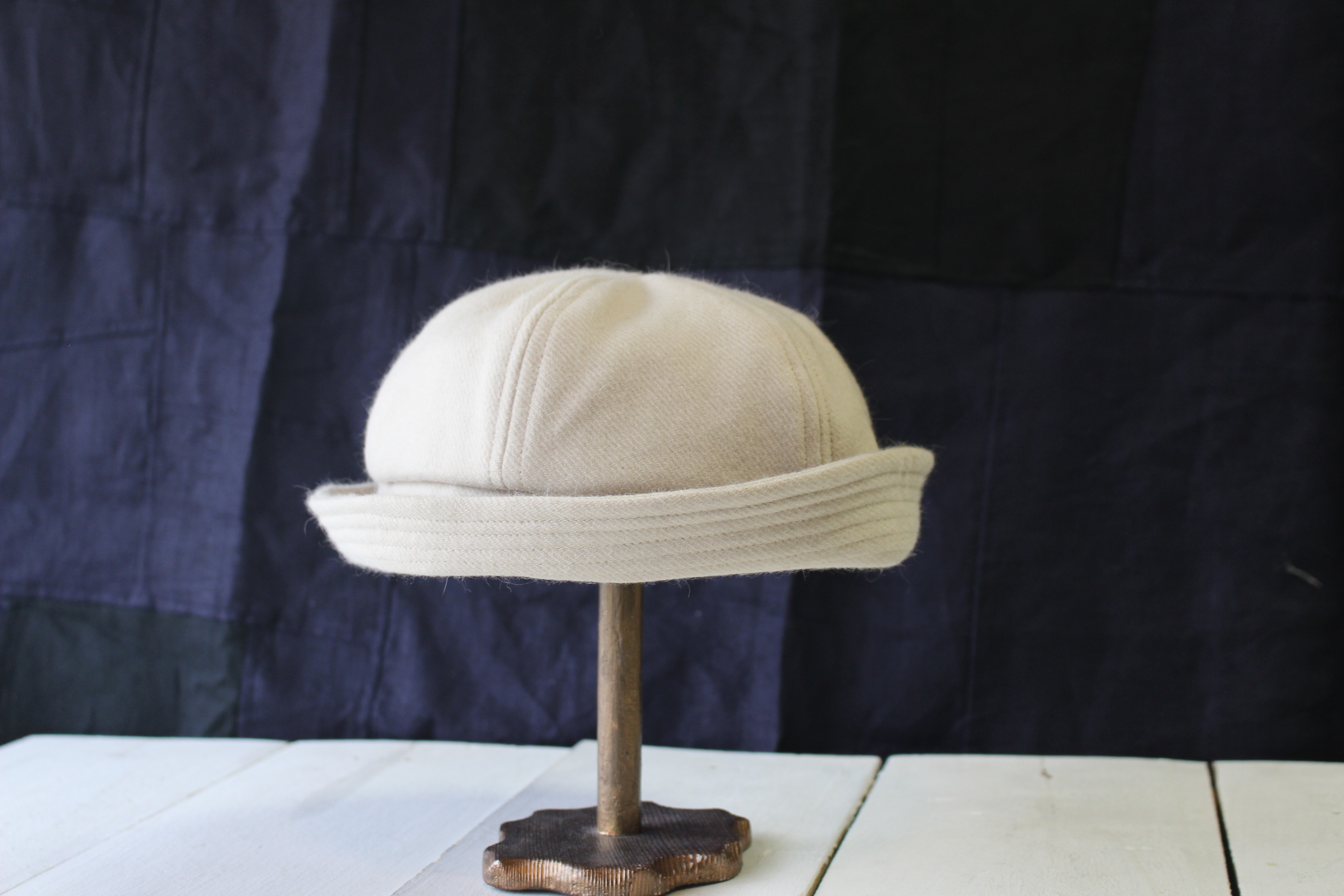 【L61】SAILOR | ANGORAWOOL c/#KINARI  大きめサイズのウール セーラーハット