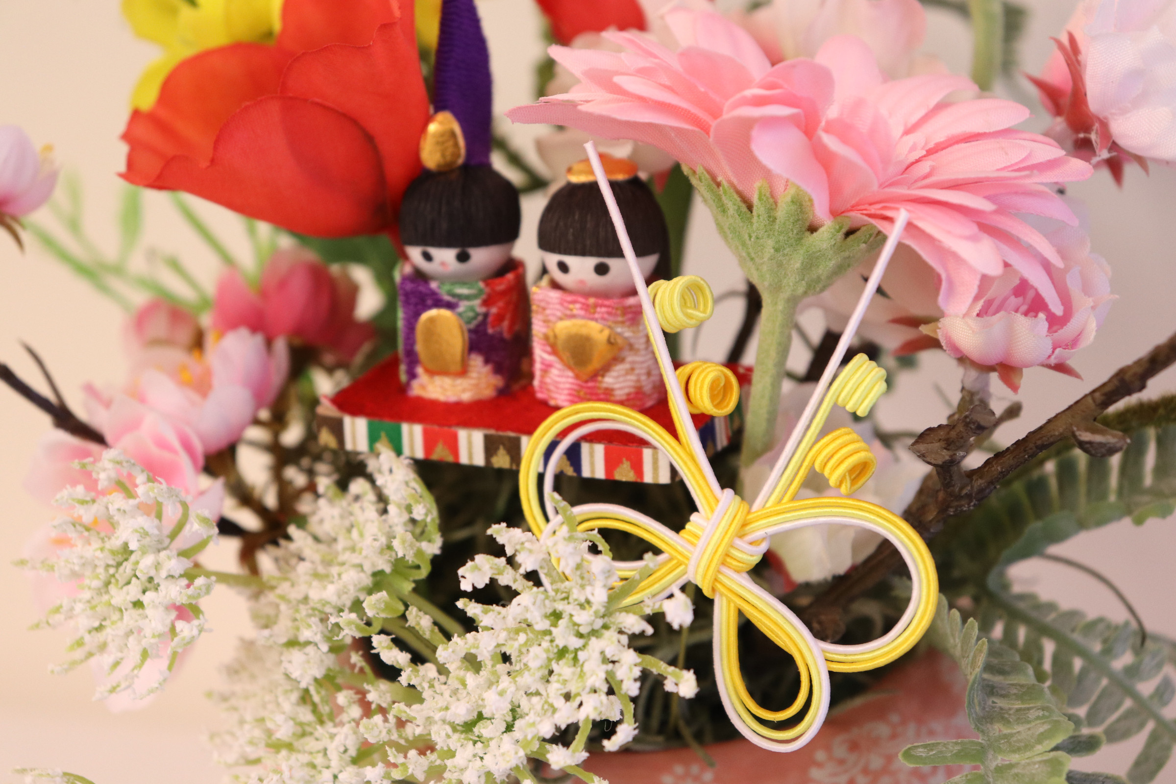 ★受注製作★ひなまつりアレンジ　出産祝い　初節句