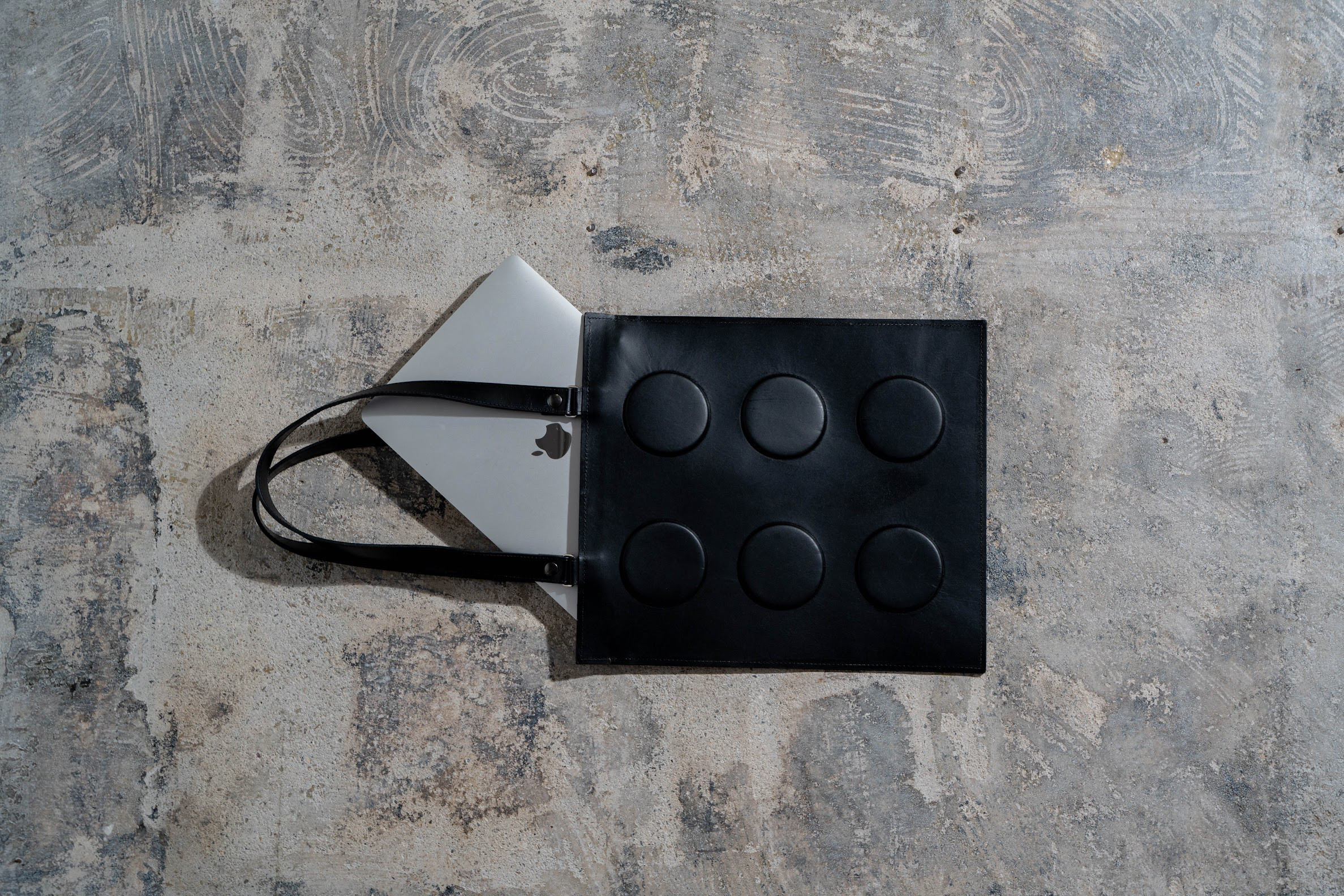 本革トートバッグ/T-001/Black