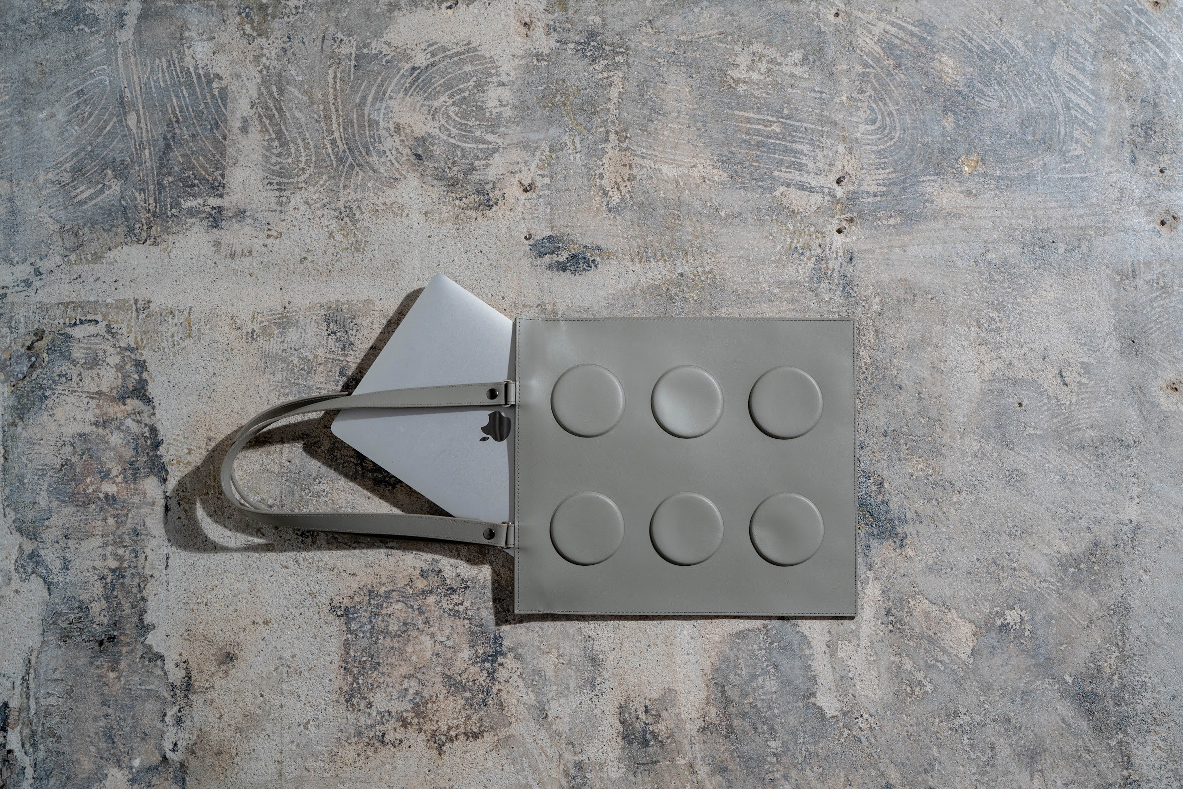 本革トートバッグ/T-002/Gray