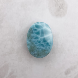 大粒 ラリマー ルース オーバル 楕円 21mm*15mm 天然石 ブルー系 青 水色 4枚目の画像
