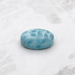 大粒 ラリマー ルース オーバル 楕円 21mm*15mm 天然石 ブルー系 青 水色 3枚目の画像