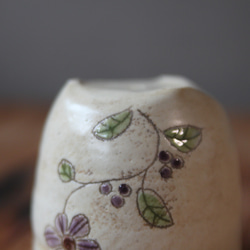 みつあしフリーカップ　紫の花と実 5枚目の画像