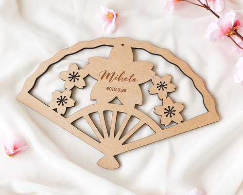 木製 ひな祭り 扇子プレート 桜Ver.】雛祭り 桃の節句 ひなまつり