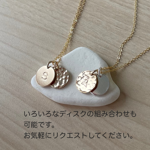 ネックレス ペンダント メンズ 丸 鎚目 槌目 ペンダントシルバー
