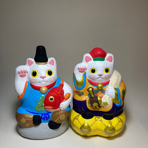 大黒さま恵比寿さま 招き猫 。お得な2点セット！！お値下可能です