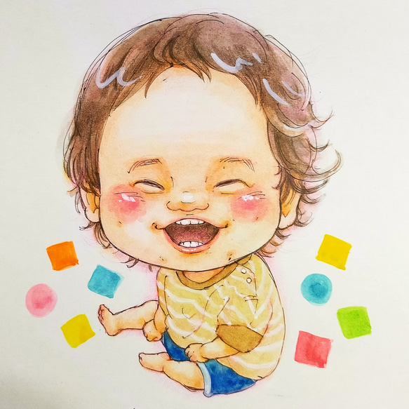 似顔絵制作します！ 絵画 ume 通販 15287471｜Creema(クリーマ)