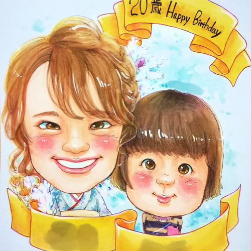 似顔絵制作します! 絵画 ume 通販 15287471|Creema(クリーマ) 似顔絵制作します! 絵画 ume 通販 15287471|Creema(クリーマ)