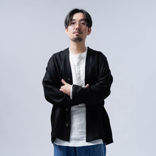 wafu】リネンカーディガン 本物のリネンを愛する人へ wafu wafu】リネンカーディガン 本物のリネンを愛する人へ wafu
