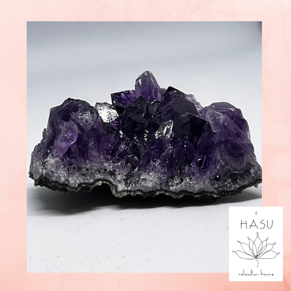 眠れない方へオススメ。アメジストクラスター原石【ウルグアイ産】54g送料込み 3枚目の画像