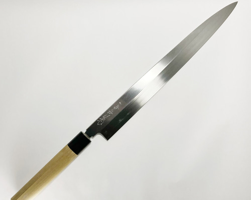 本家かね惣】本焼柳刃 白鋼 水牛柄 1尺1寸（330mm） 包丁