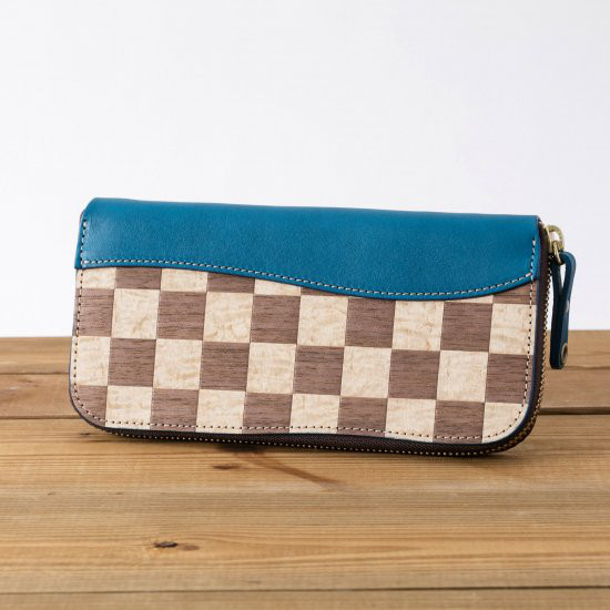 【ICHI】ラウンドジップウォレット　全8色　[名入れ可]