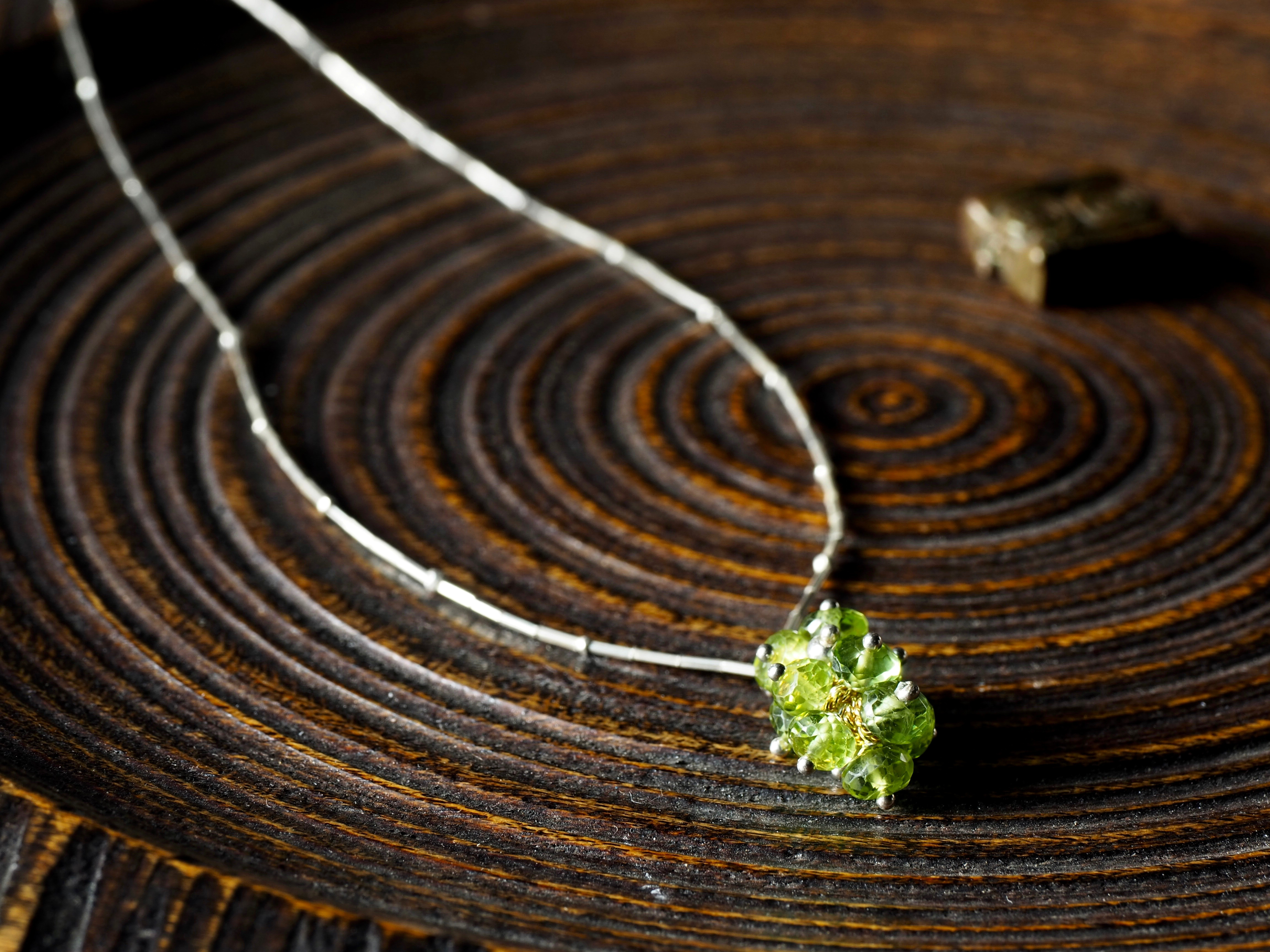 "房なり"ペリドット シルバー ペンダント