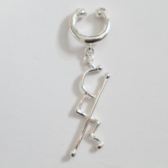 【Silver925】Scribble ear cuff 3枚目の画像