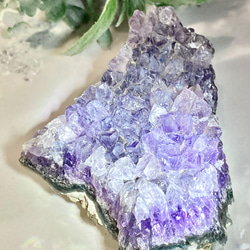 レインボー✨バイカラー　アメジスト　クラスター　原石　紫水晶　ラフストーン 6枚目の画像