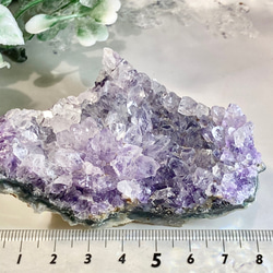 レインボー✨バイカラー　アメジスト　クラスター　原石　紫水晶　ラフストーン 7枚目の画像