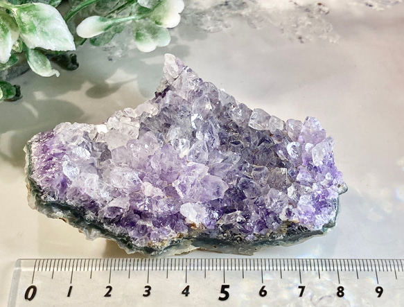 レインボー✨バイカラー　アメジスト　クラスター　原石　紫水晶　ラフストーン 7枚目の画像