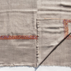 カシミヤ 刺繍 カシミヤ スカーフ ピュア ウール スカーフ ショール リング フリース ショール - 花 カシミヤ ショール 12枚目の画像