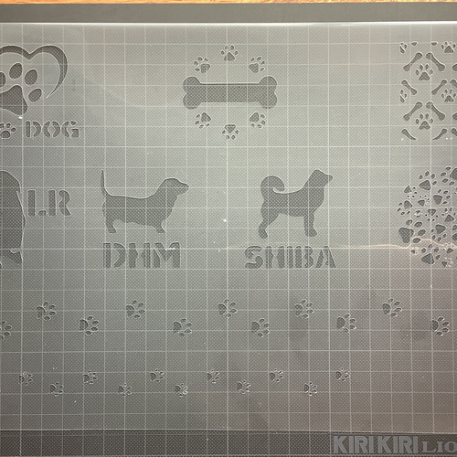 2.5号鉢サイズ ステンシルシート 犬 no111 型紙 TANICO 通販