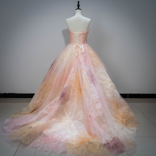 シアーな美しさ チューブトップ プリンセスライン トレーン /演奏会  