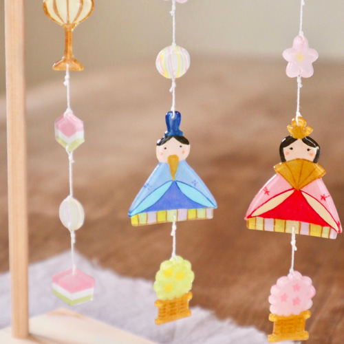 卓上ミニモビール・小さなひなまつり《特集掲載》 モビール atelier