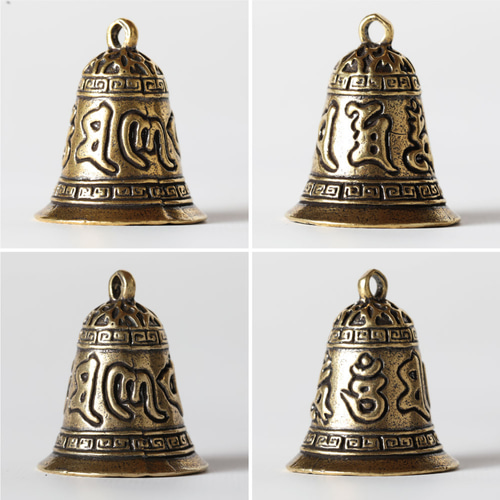 六字真言 キーホルダー ガーディアンベル 2個セット ペアアクセサリー