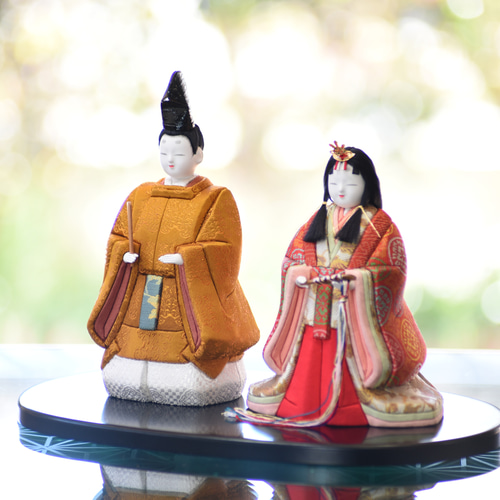木目込み人形 雛人形 【陽光雛】（黄櫨染） ひな人形・雛飾り 有松人形