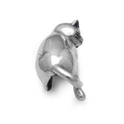 猫 イヤーカフ 片耳/右耳用/シルバー925/シルバーアクセサリー/猫グッズ/イヤーカフ シルバー/snd111 5枚目の画像