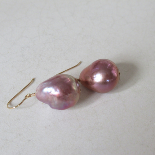 天然ミックスカラー 淡水パール 大粒ドロップ【6月の誕生石  