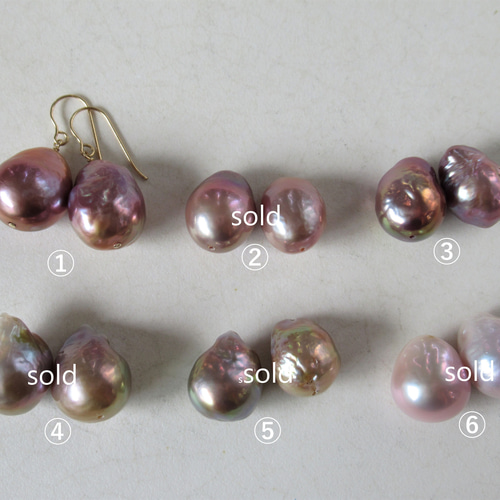 天然ミックスカラー 淡水パール 大粒ドロップ【6月の誕生石  