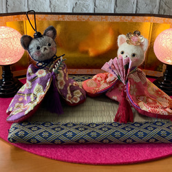 【ひらりん。】羊毛フェルト　雛人形　お雛様　コンパクト　ミニ　置物 ひらりん。様専用】羊毛フェルト 雛人形 お雛様 コンパクト ミニ