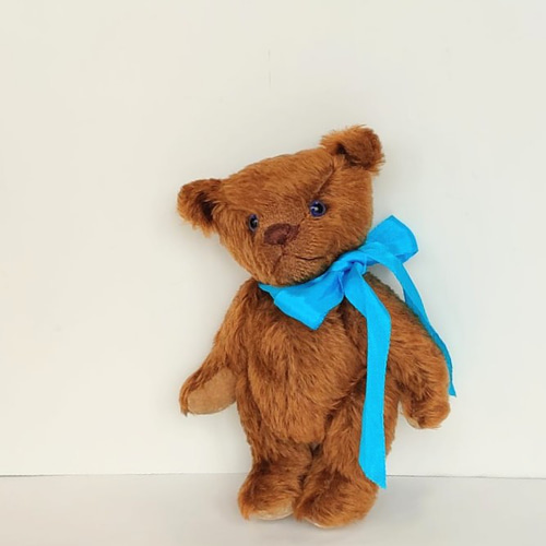 青い瞳のテディベア ココナッツブラウン 20cm ぬいぐるみ
