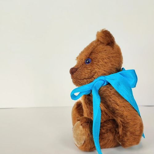 青い瞳のテディベア ココナッツブラウン 20cm ぬいぐるみ