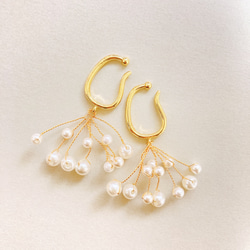 ハンドメイドイヤリング ピアス イヤリング・ノンホールピアス