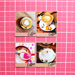 coffee コーヒー ポラロイド フレークシール 3枚目の画像