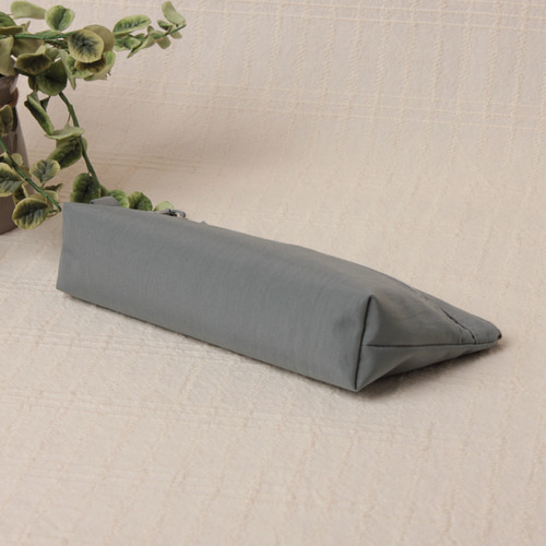 ペンケース【グレー】 撥水加工 ナイロン ポーチ マルチケース ペン