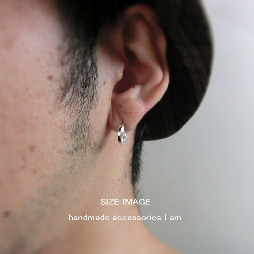 受注生産商品 片耳/片耳 ピースマークピアス シルバー925 ピアス