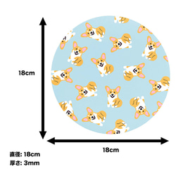 【 ポメラニアン パターン柄 】パステルカラー マウスパッド　犬　ペット　うちの子　犬グッズ　プレゼント 6枚目の画像