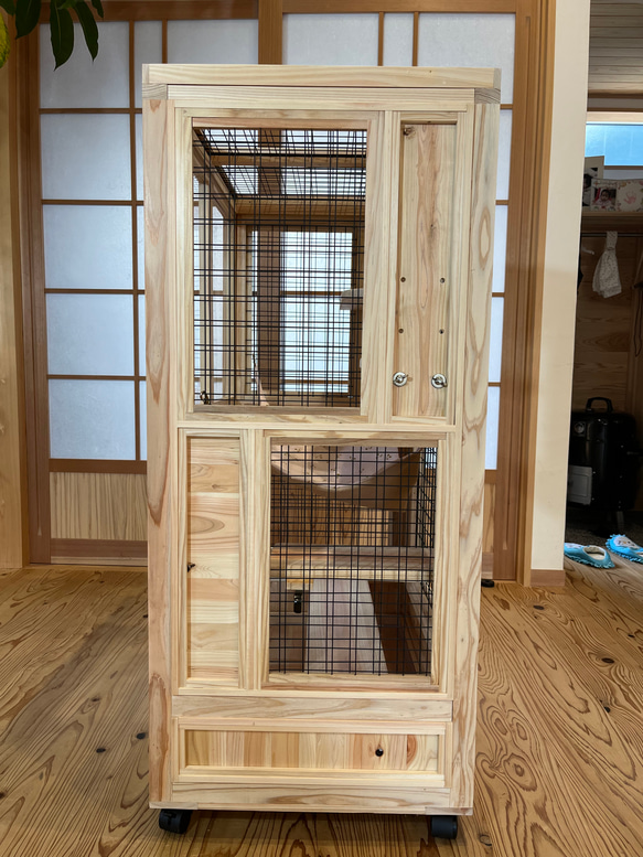 木製ケージ　ウサギ小屋　ネコの家　ペット小屋　サークル　動物　フェレット　チンチラ 5枚目の画像