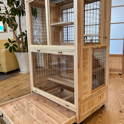 木製ケージ　ウサギ小屋　ネコの家　ペット小屋　サークル　動物　フェレット　チンチラ 3枚目の画像